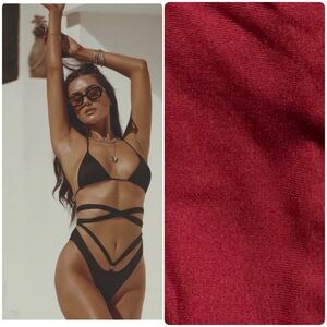 Monica Hansen Beachwear | Strappy Bond Girl Bikini Bottom In Nepal | S